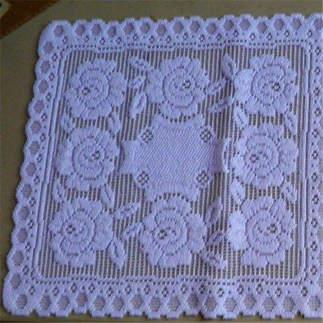 Tapestry Trading 652W1616 16 x 16 in. European Lace Doily- White