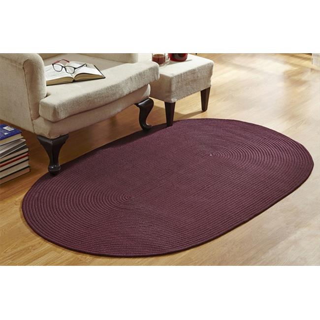 Better Trends BRCB64100BUS Country Solid Braided Rug Burgundy - 64 x 100 in.
