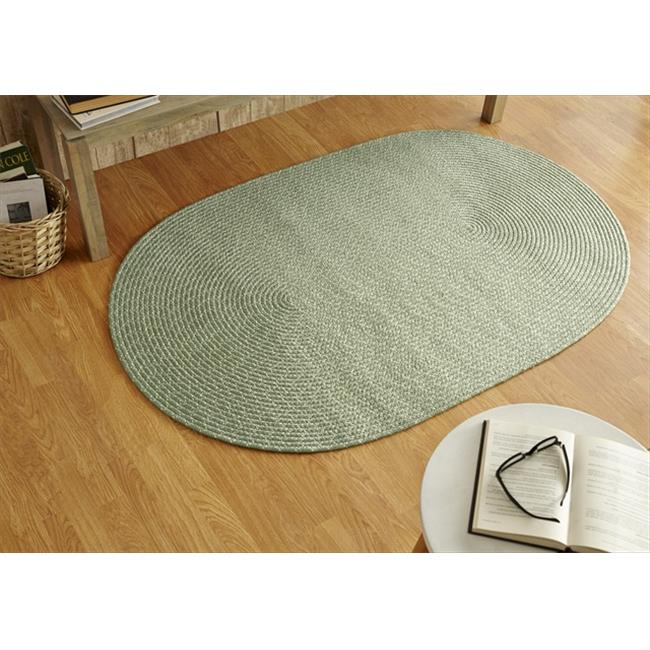 Better Trends BRSSR58CH Sun Splash Braided Rug Chartruese - 5 in.