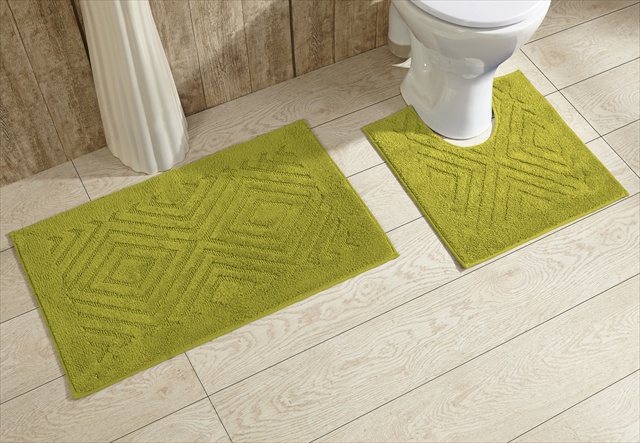 Picture of Better Trends 2PC2030GR Trier Bathrug&#44; Green - 20 x 30 in. 2 Pieces