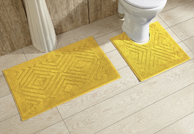 Picture of Better Trends 2PC2030YE Trier Bathrug&#44; Yellow - 20 x 30 in. 2 Pieces