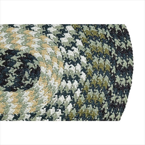 Picture of Better Trends BRAL58HU Alpine Braided Rug&#44; Hunter - 5 in.