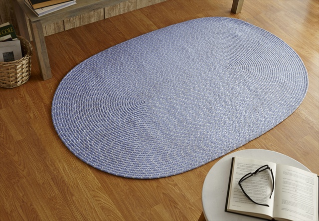 Picture of Better Trends BRSSR2030PW Sun Splash Braided Rug- Periwinkle - 20 in.