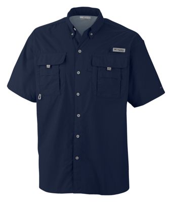 1011652464 Bahama II Short Sleeve Shirt with Omni-Shade for Men - Collegiate Navy - 3XL -  Columbia, 71551506