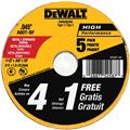 Dewalt Accessories DW8062B5 5 Pack Metal & Stainless Cutting Wheel - 4.5 x 0.05 in. Dewalt Accessories DW8062B5 5 Pack Metal & Stainless Cutting Wheel - 4.5 x 0.05 in.