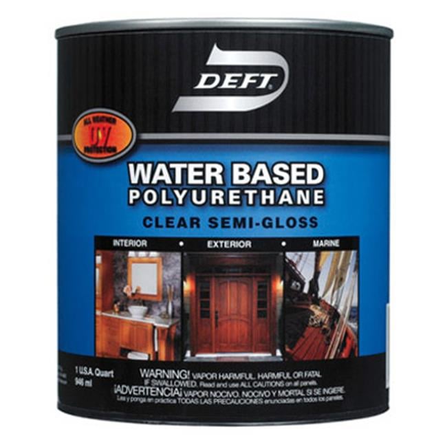 Deft DFT258-04 1 Quart Water Based Semi Gloss Polyurethane