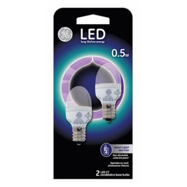 GE Lighting 13887 5W C7 LED Night Light Bulb - 2 Pack - Picture 1 of 1