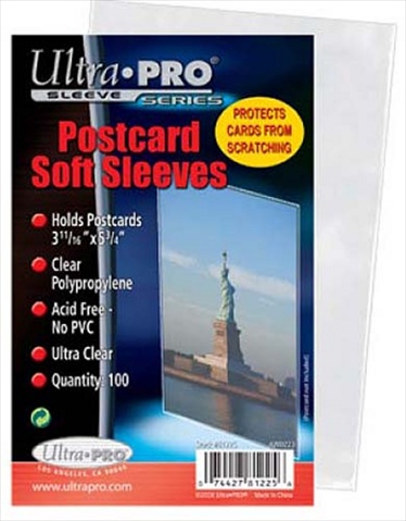 Picture of Ultra Pro Postcard Sleeves&#44; 100 Sleeves