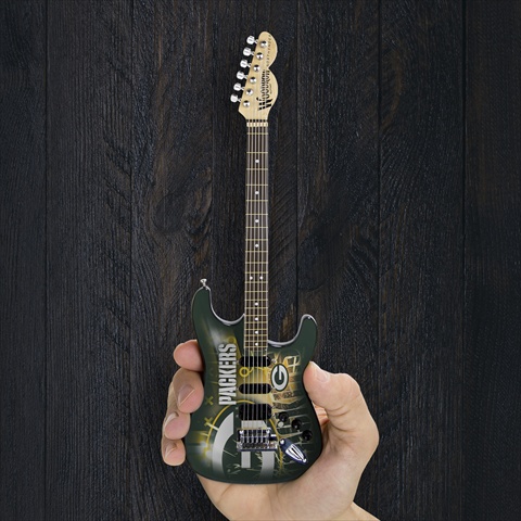 Picture of Woodrow Guitar GMNFL12 NFL Green Bay Packers Miniature Guitar
