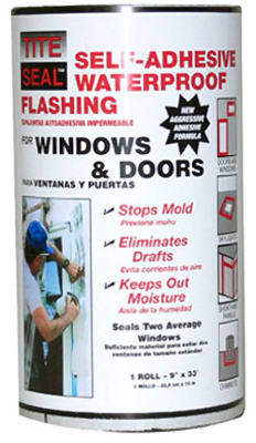 TS933 9 in. x 33 ft. Self-Adhesive Waterproof Flashing For Windows & Doors