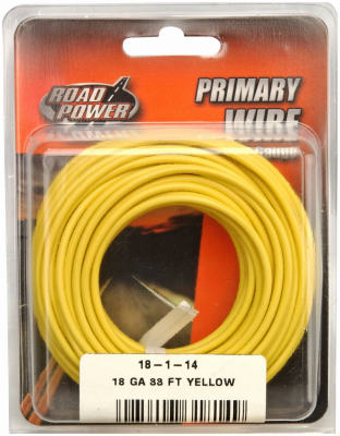 55843833 33 ft. 18 Gauge Primary Wire - Yellow