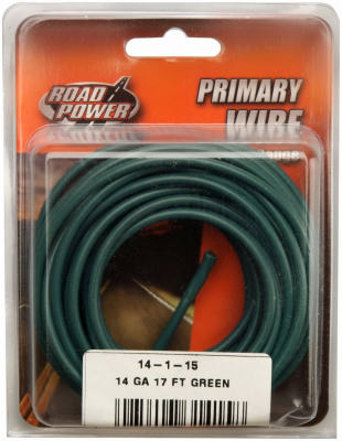 56421933 17 ft. Green 14 Gauge Primary Wire