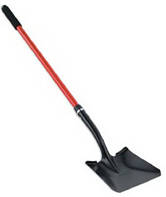 SS27020 Square Point Shovel - Red - 48 in. - Fiberglass Handle - Durable Design