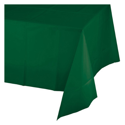 Picture of Creative Converting 703124 82 in. Octy Round Plastic Table Cover- Hunter Green