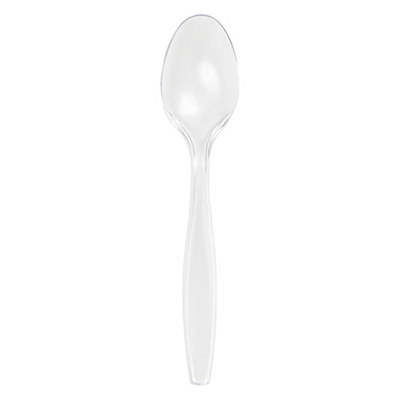 Picture of Creative Converting 010551B Clear Plastic Spoon- 50 Count