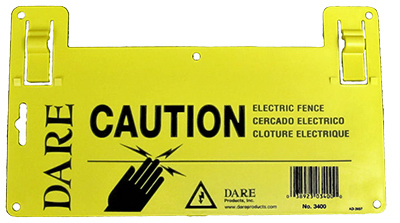 Picture of Dare Products 3400 5.5 x 9 In. Yellow Warning Sign