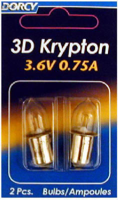 41-1661 3D Krypton Bulb, 2 Pack -  Dorcy International, 766376