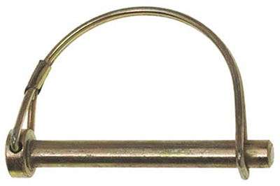 31982 0.31 x 2.25 in. Zinc Plated Round PTO Wirelock Pin- Yellow- 2 Pack
