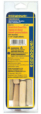 39410 0.38 x 1.5 in. Fluted Dowel Pin