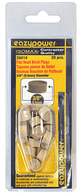 39414 0.38 in. Flat Head Plug- 20 Pack
