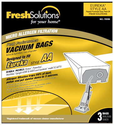 Picture of Elco Laboratories 70336 Eureka AA Style Vacuum Bag&#44; 3 Pack