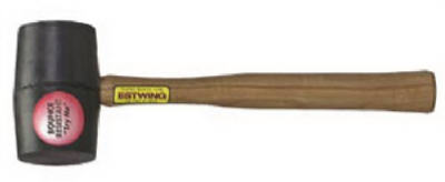DH-12 Deadhead Bounce Resistant Black Rubber Mallet