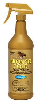 Picture of Farnam Home & Garden 3005635 32 oz. Bronco Gold- Equine Fly Spray Plus