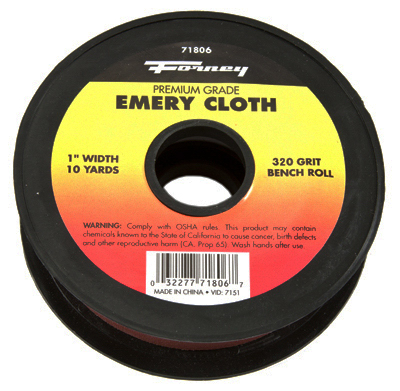 71806 320 Grit Emery Cloth - 1 in. x 10 Yard.