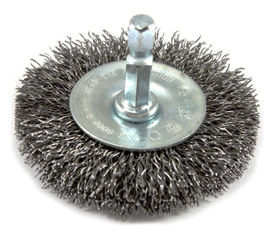 72733 Stem Mounted Crimped Wire Wheel - 2.5 in.