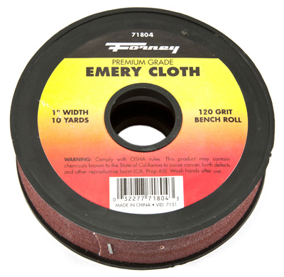 71804 1 in. x 10 Yard Emery Cloth - 120 Grit