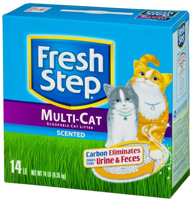 Picture of Fresh Step 02049 14 lb. Multi-Cat Scoopable Scented Cat Litter
