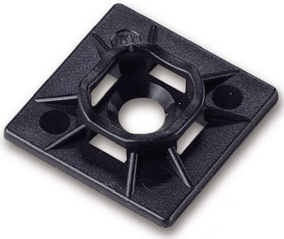 45-MBUVB Cable Tie Mounting Base With Screw Hole - 5 Pack- Black