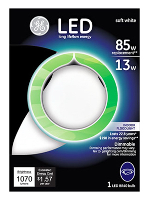 89941 13W BR40 LED Light Bulb - White