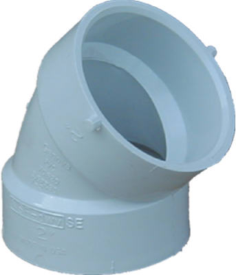70640 4 in. DWV 45 Degree Schedule 40 Sanitary Elbow
