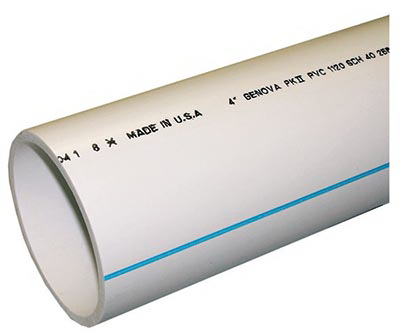 Picture of Genova Products 70045 4 in. x 5 ft. Schedule 40 PVC DWV Pipe