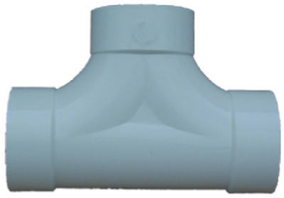 41644 4 in.- 2 Way Hub x Hub x Hub Cleanout Tee