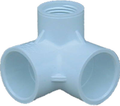 33175 0.75 x 0.75 x 0.5 in. Side Inlet Ell, White