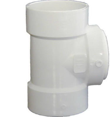 71330 3 in. PVC Test Tee With Cleanout Plug