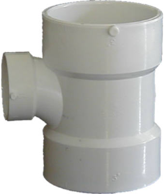 71141 4 x 4 x 1.5 In. Red Sanitary Tee
