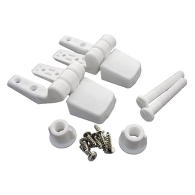 14-1039 Plastic Replacement Toilet Seat Hinge  2 Piece  White