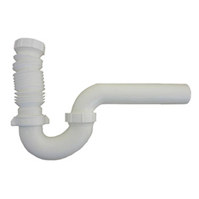Larsen Supply 03-4235 Blanco Flexible PVC P-Trap - 1.5 in. - Imagen 1 de 1