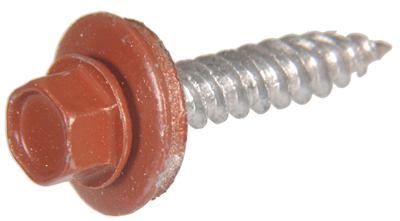47730 10 x 1.5 in. Red Painted Hex Self-Piercing Sheeter Screws