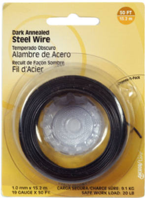 123110 50 ft. 19 Gauge Dark Annealed Galvanized General Purpose Wire 50 ft.