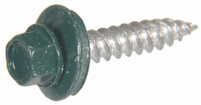 Self-Drilling Screw, #10 x 1-1/2 in, Ceramic Steel Flange Hex Head External Hex Drive