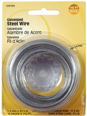 123117 100 ft. 28 Gauge Galvanized Wire