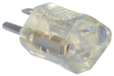 Picture of Master Electrician 09907ME 15A Clear Lighted End Grounding Adapter