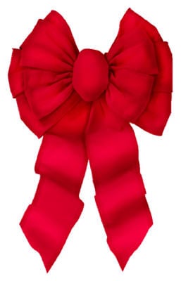 Picture of Holiday Trim 7372 11 Loop Deluxe Velvet Wired Bow - Red