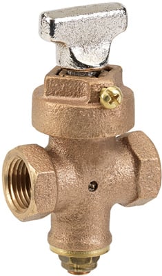 22523434 Threaded Ground Key Stop And Drain Valve Bronze  075 in