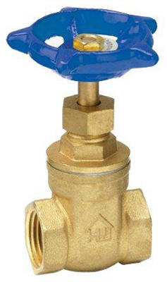 170-2-34-34  Threaded Gate Valve  Brass - 0.75 in.