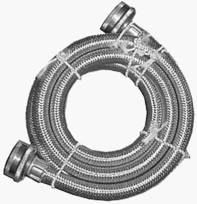Picture of Homewerks 7243-48-34-1 Stainless Steel Wash Mach Hose - 0.75 x 48 in.